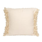 Creative Co-Op, Cream Indoor/Outdoor Woven Fabric Tufted Pillow with Fringe, Color, 20” L x 20” H
