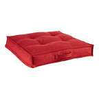 South Pine Porch Mila Square Tufted Pillow Style Dog Bed, Scarlet, Large (40" x 40") - color: Scarlet, size: Large (40" x 40")