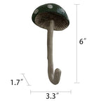 Bohemian Mushroom Wall Hook - Unique Cute Cool Fun Wall Hook Furniture Room Decor for Coat and Towel - Nursery, Kitchen, Bedroom, Bathroom，Coat Hooks (Ellipse)
