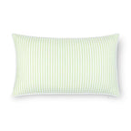 Hofdeco Premium Coastal Hampton Outdoor Performance Lumbar Pillow Cover Only, 12"x20" Water Repellent, UV and Fade Resistant for Backyard, Couch, Poolside, Grass Green Woven Coastline Stripes - color: Grass Green Coastline Stripes 12"x20"