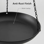 Hanging Planter for Indoor Outdoor, Plant Hanger, Hanging Plant Holder, Plant Pot Shelf Basket for Window Wall Ceiling Garden with Chains and Hooks, 2Pcs (Round) - style: Round