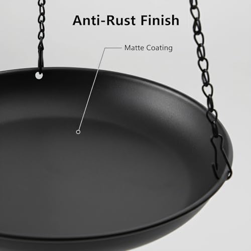 Hanging Planter for Indoor Outdoor, Plant Hanger, Hanging Plant Holder, Plant Pot Shelf Basket for Window Wall Ceiling Garden with Chains and Hooks, 2Pcs (Round) - style: Round