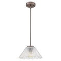 Pendant Lights Kitchen Island, HWH Kitchen Island Lighting for Bathroom, Dining Room, 1-Light Hanging Lights Fixtures with Clear Floral Glass, Oil-Rubbed Bronze Finish, 5HJX110MIL ORB - color: Oil-Rubbed Bronze