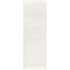 Nuloom Kerry Cream, 2'6" x 10', Geometric, Soft and Cozy, High Traffic, Stain Resistant, Easy Clean, Durable Runner for Bedroom, Living Room, Dining Space, Den, Foyer, Entryway - color: Kerry Cream, size: 2'6" x 10' (Rectangular)