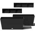 Veradek Midori Long Trough Planter (Black, 31 inch - 2 Pack with 2 Saucer Trays) - color: Black, size: 31 inch - 2 pack with saucers