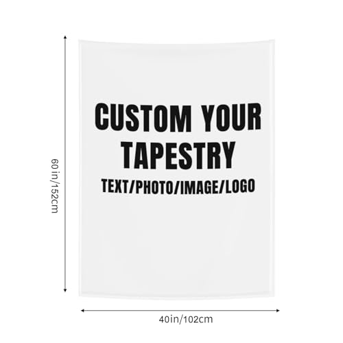 Personalized Tapestry Custom Tapestry Upload Images Banners and Signs Customize For Bedroom Tapestrys Decor Living Room Home - size: 40"L x 60"W