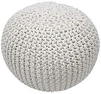 nuLOOM Ling Round Knit Ottoman Pouf