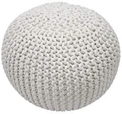 nuLOOM Ling Round Knit Ottoman Pouf