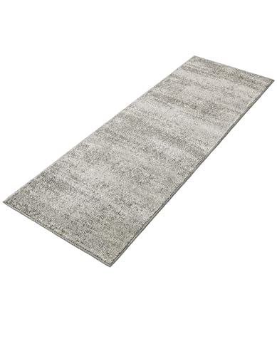 Rugs.com - Angelica Rug – 6 Ft Runner Gray Easy-Clean Rug – Ideal for Hallways, Kitchens, and Entryways - color: Grey, size: 2' x 6' (Runner)