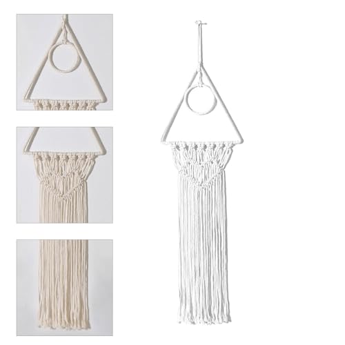 Thereisno Unique Handmade Cotton Woven Wall Hangings Wall Decorations for Bohemian Style Home Living Space Well Workmanship Tapestry