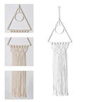 Thereisno Unique Handmade Cotton Woven Wall Hangings Wall Decorations for Bohemian Style Home Living Space Well Workmanship Tapestry