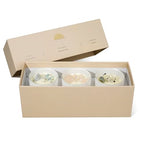 AvaConcept Healing Crystal Candle Gift Set – Set of 3 Celestite, Rose Quartz & Moonstone Hand-Poured Soy Wax Sea Salt Driftwood, Blackcurrant Rose & Amber Noir Aromatherapy Scents Premium Gift Box - size: 3.5oz, style: Sea Salt Driftwood, Blackcurrant Ros