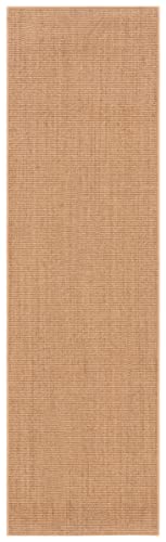 Martha Stewart x SAFAVIEH Area Rug Collection - 2'3" x 10' Runner, Beige, Sisal & Jute, Farmhouse Style, Ideal for Living Room, Foyer, Bedroom, Hallway (MSR9501B) - color: Beige, size: 2'3" x 10' (Runner)
