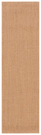 Martha Stewart x SAFAVIEH Area Rug Collection - 2'3" x 10' Runner, Beige, Sisal & Jute, Farmhouse Style, Ideal for Living Room, Foyer, Bedroom, Hallway (MSR9501B) - color: Beige, size: 2'3" x 10' (Runner)