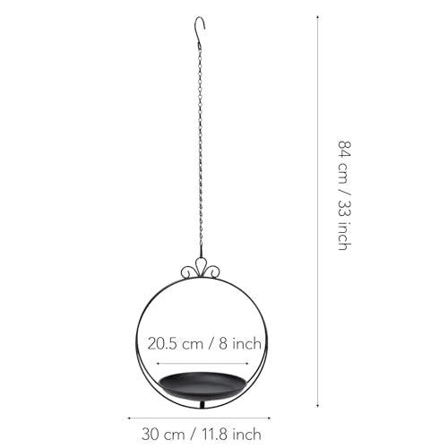 Hanging Planters for Indoor Plants, 2 Pack Metal Wall Ceiling Window Plant Hangers Kit with Trays and Chains for Succulents Pothos Herbs Balcony Patio Living Room - style: hanging planter tray