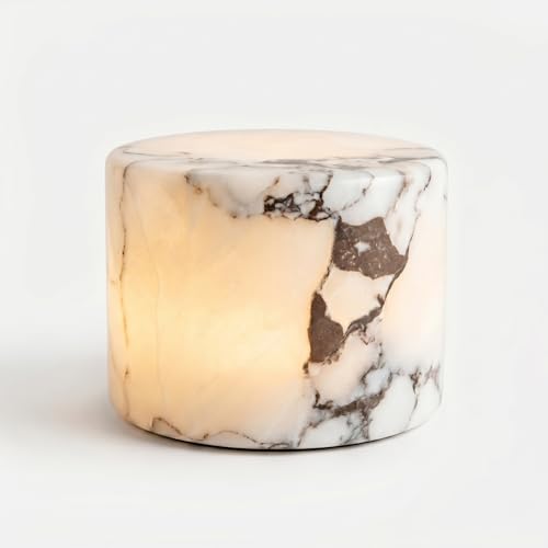 Marble Touch Light & Marble Tap Light - Type-C Rechargeable Dimmable Stone Table Lamp for Bedroom, Bedside, Living Room, Desk, Small Modern Night Light for Nightstand
