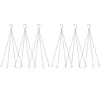 garini 6 Pack, 23 Inch Silver Hanging Baskets Chain, Hanging Chains with Hooks Flower Pot Chain Replacement Plant Hangers for Planters, Bird Feeders and Lanterns - color: Silver, size: 6P