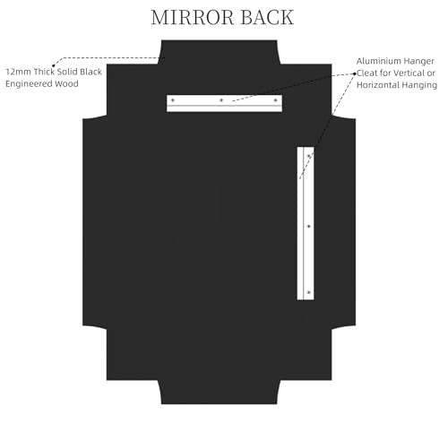 Kelly Miller 20"x30" Small Gold Bathroom Mirror for Wall Mount, Beveled Vanity Mirror for Master Bath Half Bath - size: 30"L x 20"W