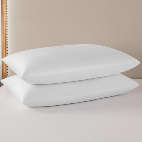 basic home® King Size Goose Feather & Down Bed Pillow - 100% Odorless Sleep Pillow for Neck Support & Cooling Comfort - 233TC Cotton Cover with Anti-Poke Liner King 20x36 - size: 20x36