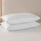 basic home® King Size Goose Feather & Down Bed Pillow - 100% Odorless Sleep Pillow for Neck Support & Cooling Comfort - 233TC Cotton Cover with Anti-Poke Liner King 20x36 - size: 20x36