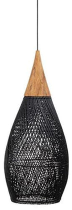 Rattan Pendant Light Wood Black Wicker Ceiling Hanging Lamp Bamboo Chandelier Farmhouse Vintage Rustic Cage Dome Pendant Lighting for Dining Room Table Kitchen Island Living Room Bedroom