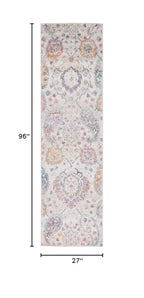 SAFAVIEH Madison Collection Runner Rug - 2'3" x 8', Grey & Gold, Boho Chic Glam Paisley Design, Non-Shedding & Easy Care, Ideal for High Traffic Areas in Living Room, Bedroom (MAD600F) - color: Grey/Gold, size: 2'3" x 8' (Runner)