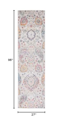 SAFAVIEH Madison Collection Runner Rug - 2'3" x 8', Grey & Gold, Boho Chic Glam Paisley Design, Non-Shedding & Easy Care, Ideal for High Traffic Areas in Living Room, Bedroom (MAD600F) - color: Grey/Gold, size: 2'3" x 8' (Runner)