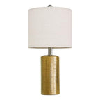 G-SAFAVA 20.5" Small Table Lamps for Living Room Lamp Single Ceramic Lamps for Bedroom Bedside Lamps Modern Boho Lamps for Night Stands Farmhouse Nightstand Lamp Side End Table Lamp, Gold - color: Gold - Single