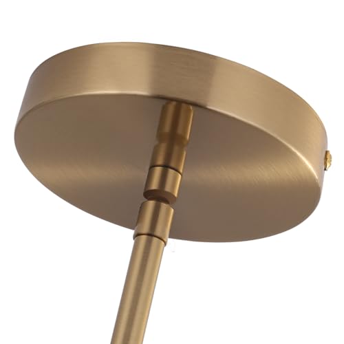 Brass Pendant Lights Kitchen Island,Modern Farmhouse Clear Glass Pendant Light,Gold Light Fixture Kitchen Pendant Mini Hanging Light Fixture for Sink (Brass 2 Pack stem Rod) - color: brass 2 pack stem rod