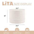 LITA Round Stuffed Pouf Ottoman, Velvet Poufs with High-Density Foam Filling and Washable Cover, Furry and Fluffy Bean Bag Foot Stools Ottoman for Living Room, Bedroom, Office, Beige - color: Velvet Beige