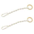 2PCS Hand Woven Hanging Basket Extender Plant Hangers Cotton Cord Decorative Arrangement Hanging Cord for Ceiling Walls Fences Balcony Decorations Hanging Planters Plants