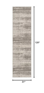 Rugs.com Angelica Collection Rug – 10 Ft Runner Gray Medium Rug Perfect for Hallways, Entryways - color: Grey, size: 2'7" x 10' (Runner)