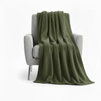 50x60 Throw Blankets, Ultra Soft Hypoallergenic Fleece Fall Throw Blanket for Livingroom, Couch, Chair, Bed, Olive Green - color: Hunter Green