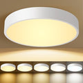 White Flush Mount Ceiling Light 12 inch LED Dimmable Ceiling Lamp 24W 5CCT(2700K-5000K) Bedroom Lamp Entryway Light Fixture for Bedroom Foyer Kitchen Entryway Closet Hallway - color: White