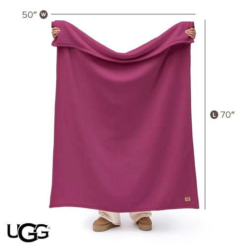 UGG Coco Throw Blanket – Soft & Cozy Blanket for Couch, Graduation Gifts or Teacher Birthday Gifts for Women Mom Her, 50" x 70", Strawberry Pink - color: Strawberry Pink
