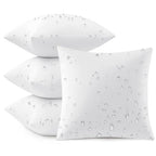 MIULEE Outdoor Pillow Inserts 16x16 Pack of 4 Waterproof Throw Pillow Inserts Decorative 100% Virgin Fibers Filling for Patio Sofa Couch - size: 16x16 Inch
