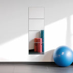 Ruomeng Full Length Wall Mirror Tiles - 12" x 16" x 4Pcs Frameless Full Body Mirror Tiles Wall Mounted Mirror for Home Gym Vanity Bedroom, Living Room - size: 16"x12"-4pcs