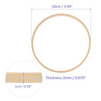 M METERXITY 12 Pack Wooden Bamboo Floral Hoop-4 Inch Craft Wooden Wreath Rings, Apply to DIY Wedding Wreath Decor/Macrame Dreamcatcher/Wall Hanging Crafts (Wooden) - size: 4 Inch