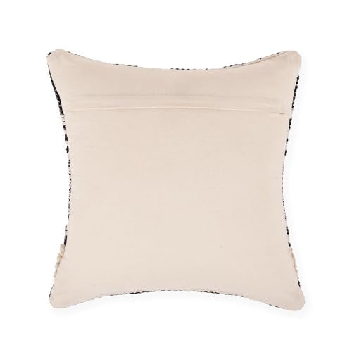 · REDEARTH · Handmade Boho Throw Pillow Covers - Bohemian Farmhouse Style - Accent Woven Indoor and Covered Patio Pillow Cushion Cases for Couch, Bed, Sofa – Set of 2-18"x18" - Mosaic Trellis Black - color: Mosaic Trellis Black, size: 18" x 18" (Pack of 2