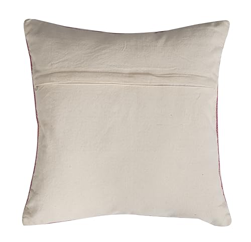 Indian Cotton Cushion Cover Sabra Kilim Pillow Cover Designer Decorative Sofa 18x18 Inche Handwoven Cushion Case for Farmhouse Home Decor Spring Decorative Pillow (Pattern 1) - color: Pattern 1