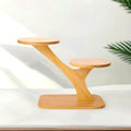 2 Tiered Desk Plant Stand Bamboo Tree Plant Shelf Tabletop Succulent Herb Stand Desktop Plant Stand Indoor Plant Rack for in Living Room Office Decoration (2 Tiered) - size: 2 Tiered