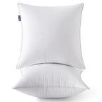 MIULEE 18 x 18 Pillow Inserts (Set of 2) -Decorative Throw Pillows for Couch Sofa with 100% Cotton Covers - size: 18x18 Inch