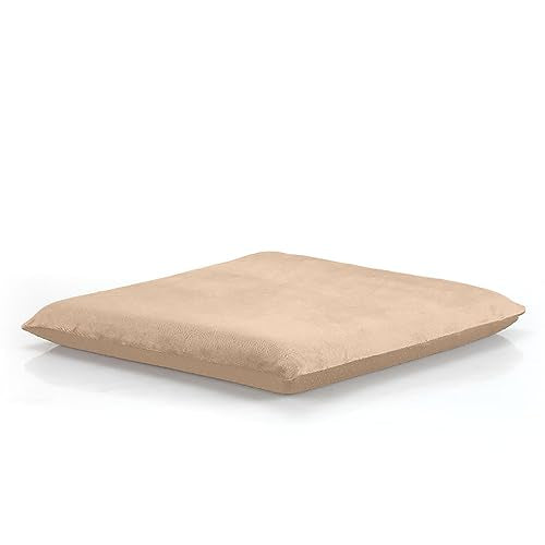 Augld Square Chair Seat Cushion Memory Foam Chair Cushion for Kitchen, Dining,Office or Car 16x16 in Beige - color: Beige, size: 16x16 In