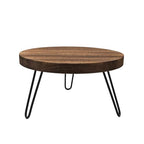 Wood Plant Stand Indoor Outdoor, 10'' Wooden Planter Stands Fit 5-12 Inch Pot, Plant Stool Flower Pot Stand Gardening Display Pedestals for Decor Living Room Balcony, Office, Patio - size: Medium