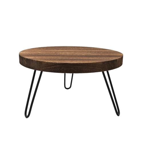Wood Plant Stand Indoor Outdoor, 10'' Wooden Planter Stands Fit 5-12 Inch Pot, Plant Stool Flower Pot Stand Gardening Display Pedestals for Decor Living Room Balcony, Office, Patio - size: Medium