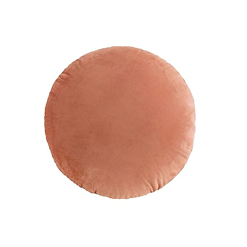 Round Throw Pillow, 18” Super Soft Round Decorative Pillows Sofa Chair Cushion Floor Pillows for Couch Office Living Bedroom (Orange) - color: Orange