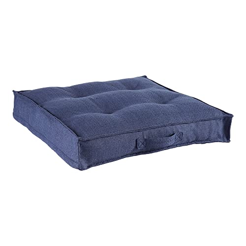 South Pine Porch Mila Square Tufted Pillow Style Dog Bed, Cobalt, Small (24" x 24") - color: Cobalt, size: Small (24" x 24")