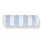 Hofdeco Premium Coastal Hampton Outdoor Performance Bolster Pillow Cover Only, 6"x20" Water Repellent, UV and Fade Resistant for Backyard, Couch, Poolside, Azure Blue Woven Beach Stripes - color: Azure Blue Beach Stripes 6"x20"