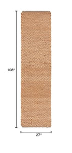 SAFAVIEH Natural Fiber Collection Runner Rug - 2'3" x 9', Natural, Handmade Farmhouse Fringe Jute, Ideal for High Traffic Areas in Living Room, Bedroom (NF731A) - size: 2'3" x 9' (Runner)