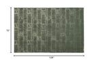 Revival Rugs Shell 7'x9' Area Rugs for Living Room Bedroom Dining Room - Washable, 100% Recycled, Oeko-TEX Certified, Modern, Medium Pile, Green - color: Green, size: 6'7" x 9' (Rectangular)